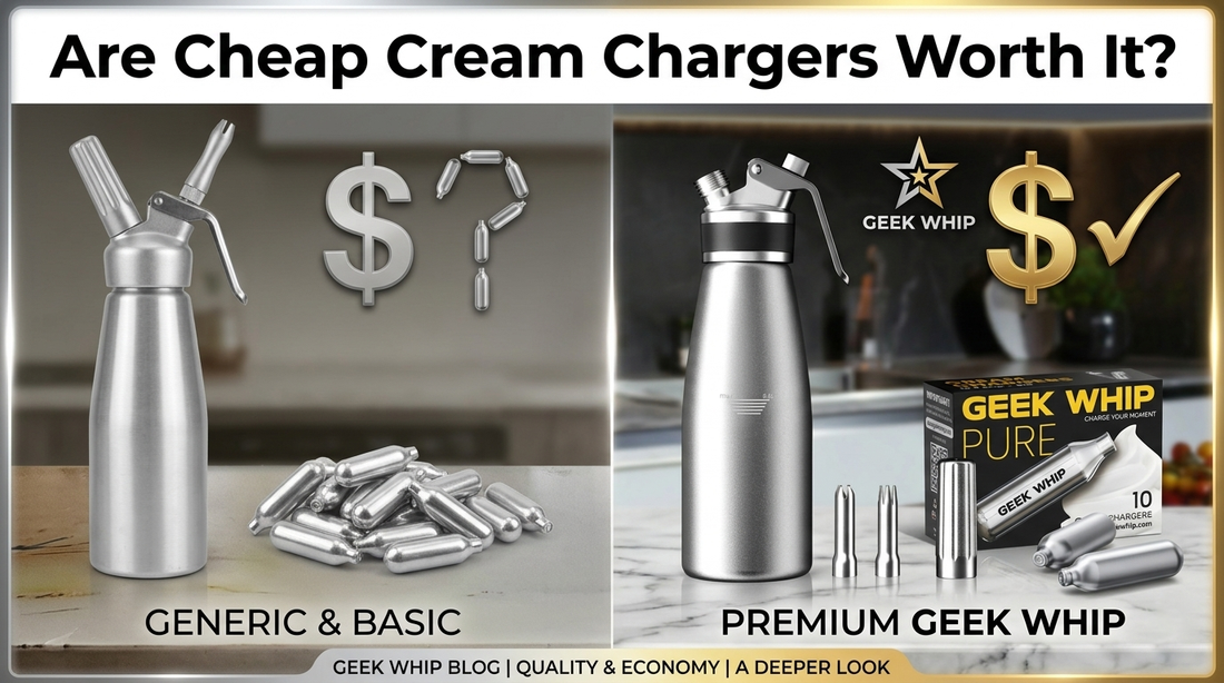 Are cheap cream chargers worth it? Learn the risks of oily residue, dispenser damage, and bad N2O quality in our expert guide.