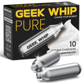 GeekWhip N2O Cream Chargers 10 Pack – Food Grade Whipped Cream Chargers