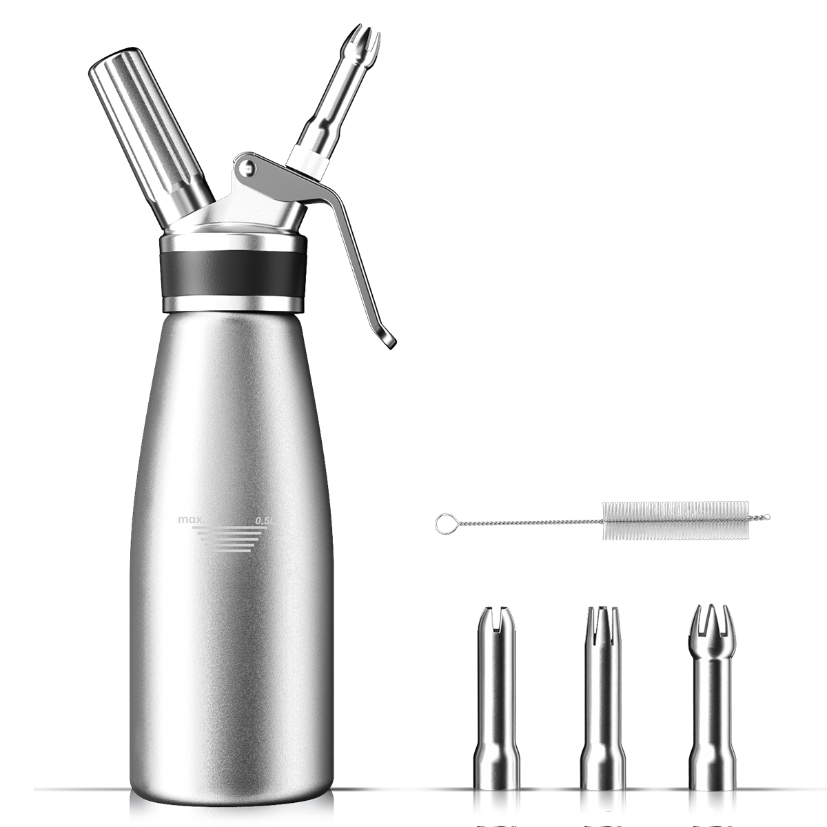 500ML Food-Grade Aluminum Whipped Cream Dispenser – GeekWhip
